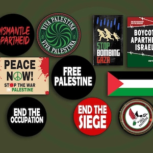 Pack 10 Free Palestine Aufkleber, Free Palestine Sticker Bundle, Free Palestine, End The Okkupation, Stop Bombarding Gaza, Apartheid abbauen