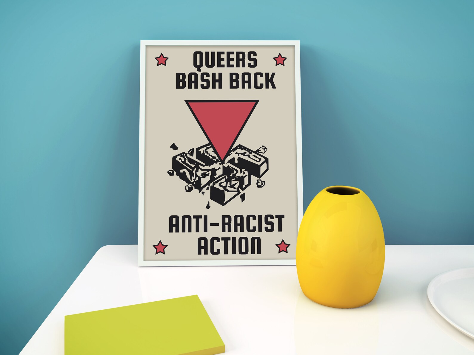 Queers Bash Back - Anti-racist Action Prints/ Antifascism Poster/ LGBTQ ...