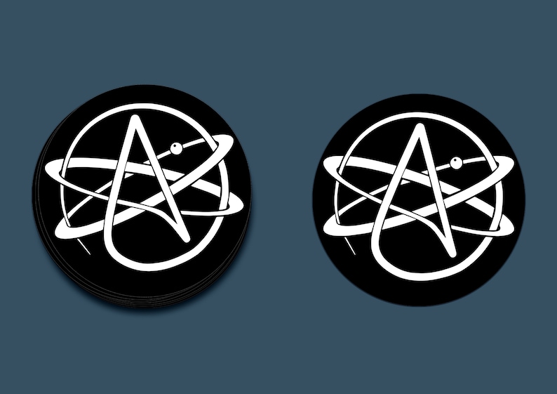 Atheist Stickers, Darwin, I Think Therefore I'm Atheist, No Gods No ...