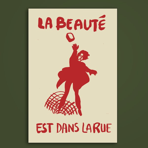 Beauty Is In The Streets sticker, Civic action, Revolution, Workers unite, Anarchy, Activism And Politics, Revolt, General strike, Organize