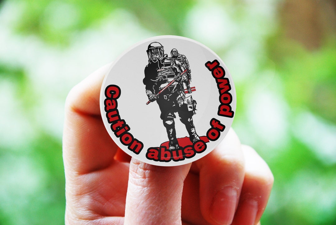 Caution Abuse of Power, Buttons, Anarchy, 1312, ACAB, All Cops Are ...
