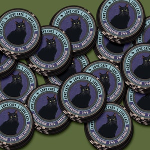 15 Pack Antifa Mini pegatina, Love Cats Hate Fascism pegatina, gatos antifascistas, amigos de gatos antifascistas, antirracista, acción antifascista, 161