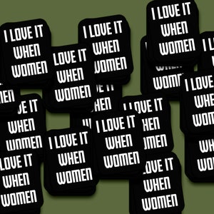 15-pack I love it when women smoll stickers, sapphic pride, lesbische trots, bi pride, biseksuele trots, sapphic pride, lesbische trotsstickers