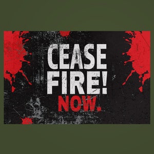 Wapenstilstand nu stickers, Palestina Vrede, Geen Oorlog, Vrij Palestina, Soldariteit PROTEST sticker Activistische Bevrijding Gaza Einde De Bezetting Gaza