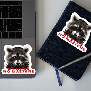 No Gods No Masters Sticker, Anarchy, Durable & Weatherproof, Stickers, Anarchy is the New Black, Anarcho-Punk, Punk, Rock, Anarchist Sticker