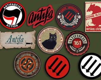 Antifascist Sticker Bundle: Waterproof Vinyl Decals - Pack of 10