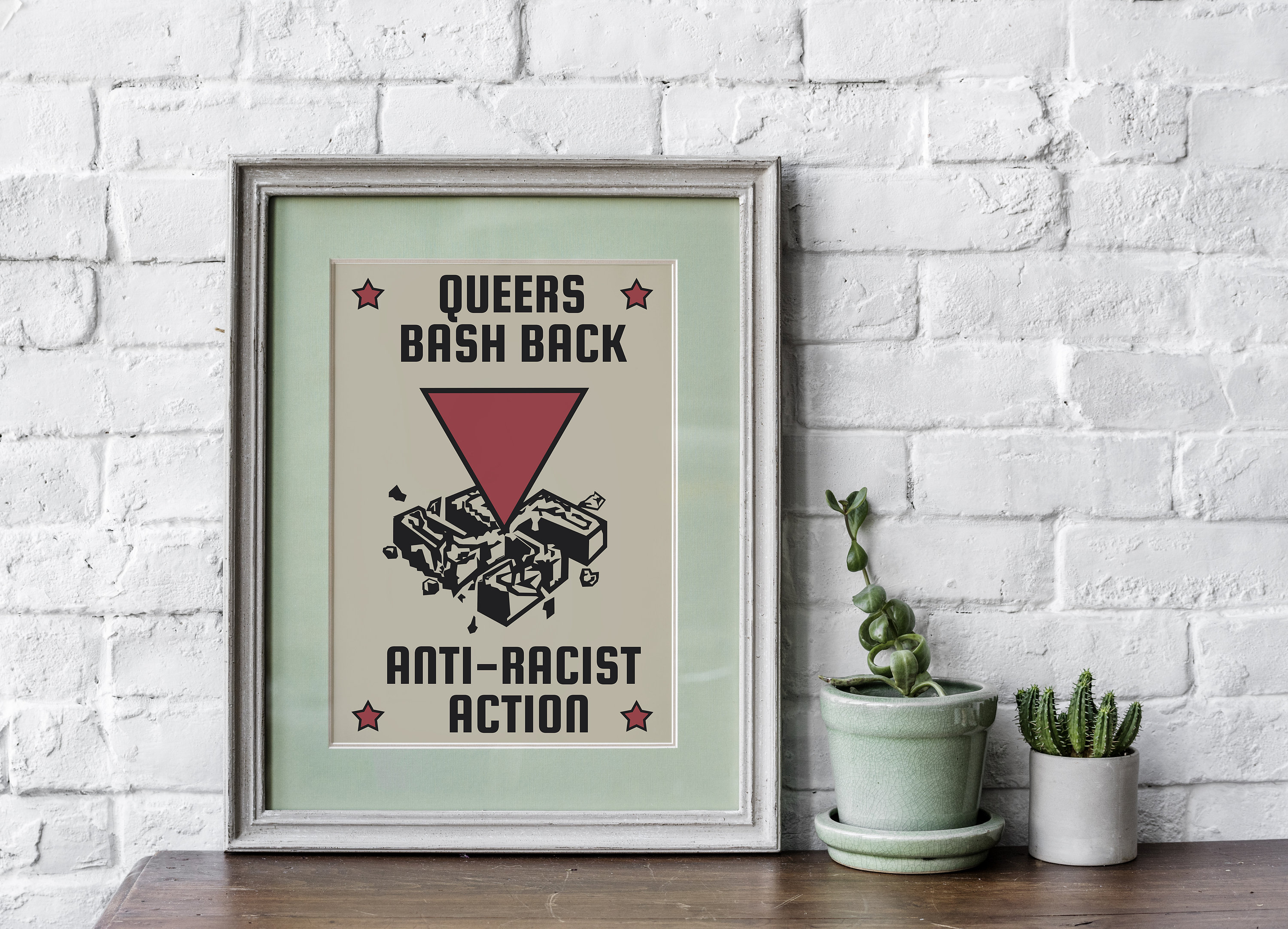Queers Bash Back - Anti-racist Action Prints/ Antifascism Poster/ LGBTQ ...