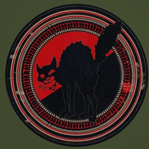 Autocollants en vinyle, Anarchy Syndicalism, Anarchist Industrial Workers of the World Autocollants, Autocollants anarchistes, Le symbole du chat noir, iww