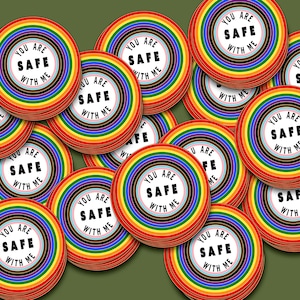 Lot de 15 mini autocollants Fierté, allié LGBTQ+, arc-en-ciel, espace sûr, homosexuel, drapeau de la fierté progressiste, drapeau trans, fierté, allié
