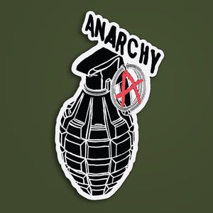 Anarchy stickers, Anarchist sticker, Waterproof stickers, Anarchy is the new black, Anarcho-Punk, Activist, Punk, Anarchism Sticker