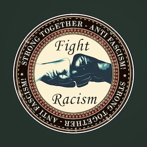 Pegatinas de acción antirracista, Strong Together - ¡ANTI FASCISMO! Lucha contra el racismo, Vinilos antifascistas, Antirracista, Antifa, BLM, Acab, Punk