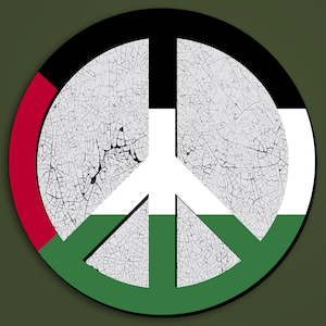 Adesivo Pace Palestina, Palestina Libera, Fine dell'Apartheid, Bandiera della Palestina, Stand con la Palestina, Pace, Palestina Libera, Fine dell'Occupazione