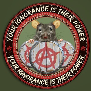 Deine Ignoranz ist ihre Macht Sticker, Anarchy Sticker, Fight the Power, Destroy The Power, Girl Power, Feminismus Power, Vegan Power, Punk