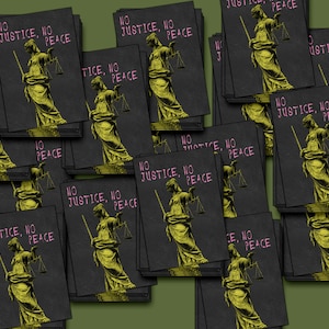 Paquete de 15 minipegatinas de vinilo Sin justicia, ni paz, Anarquía, La anarquía es el nuevo negro, Anarco-Punk, Punk, Pegatina de anarquismo, Pegatina de activista