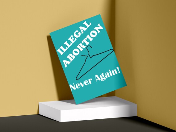 Nie wieder! Pro-Choice Feminismus Kunstdruck - Etsy.de, image size:570x428