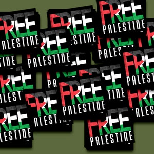 15 pack Palestina mini vinylstickers, Gratis Palestina Stickers, Palestijnse Vlag Stickers, Ik sta met Palestina, Vrijheid voor Palestina