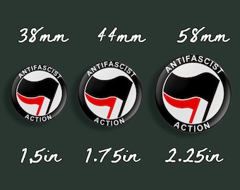 Confezione Di Spille/distintivi Smaltati Anarchici/ANTIFA - Azione - Foto 2