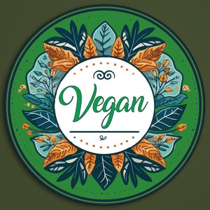Adesivo vegano, Smettila di mangiare carne, Dì NO alla carne, Non mangio i miei amici, La carne è un omicidio, Tutte le foglie, Niente manzo, Mangia barbabietola, non carne, Vegetariano