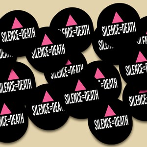 15er PackStille = Tod Mini Aufkleber, AKTION ART und AKTIVISMUS, Wetterfeste Vinyl Aufkleber, Queer Aufkleber, Lgbt, Gay, Aids