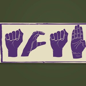 Set of colorful ACAB hand signs stickers – protest art vinyl decals supporting equality.