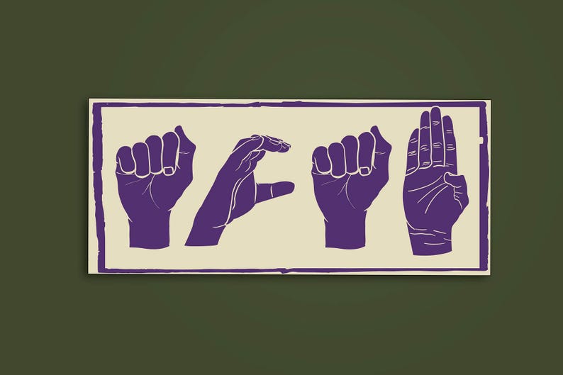 Set of colorful ACAB hand signs stickers – protest art vinyl decals supporting equality.