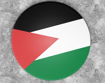 Palestine Flag Pin Badge: Solidarity Button