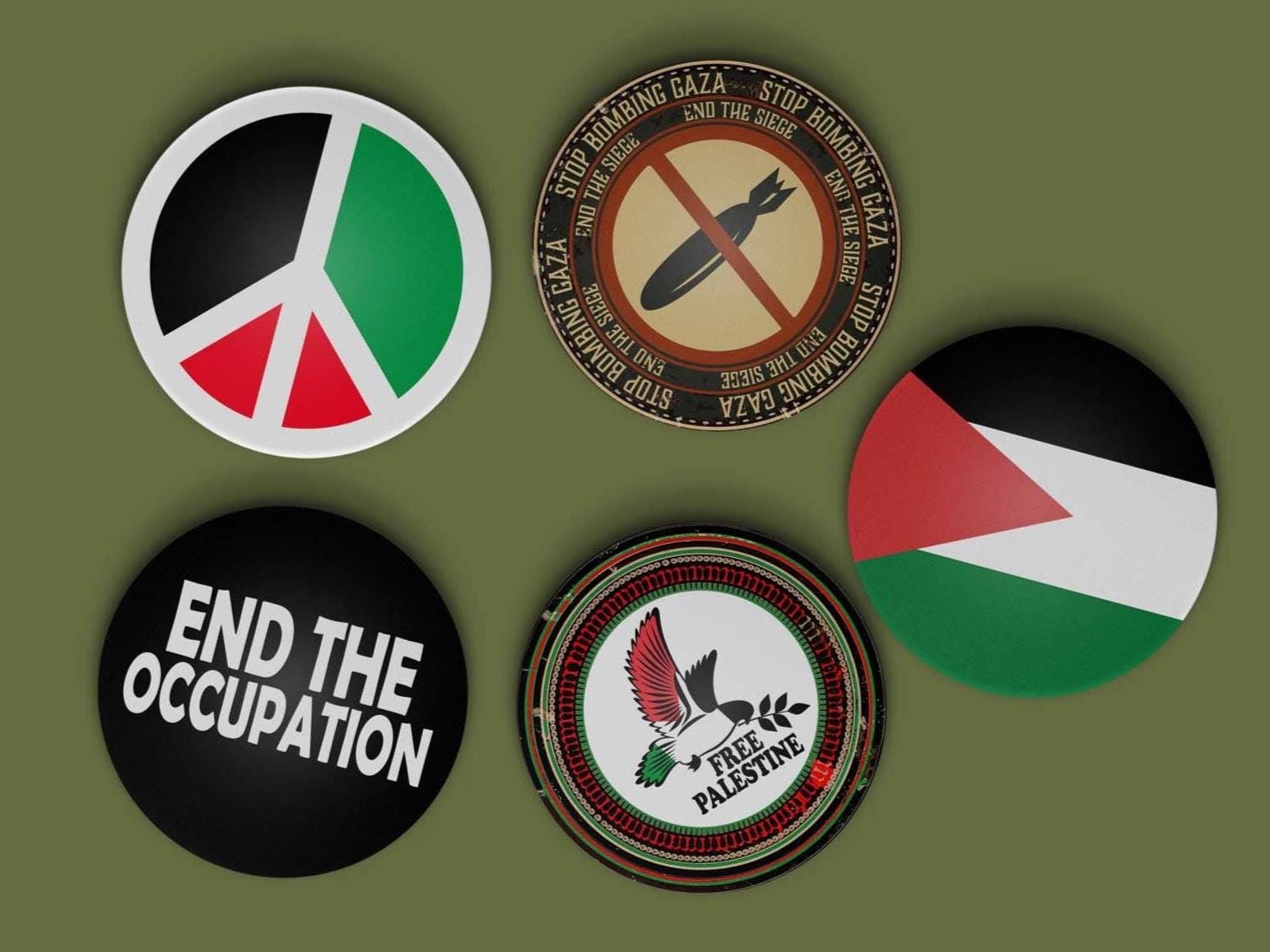 Customize Two Country Friendship Flag Lapel Pin Metal Emblems Palestine And Leba