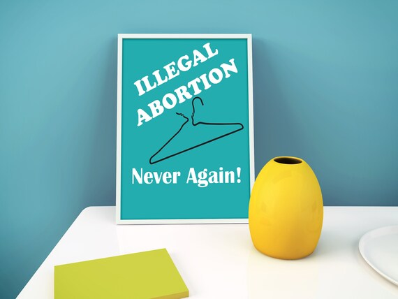 Nie wieder! Pro-Choice Feminismus Kunstdruck - Etsy.de, image size:570x428