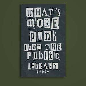 Quoi de plus punk qu'un Stickers bibliothèque publique, Stickers punk