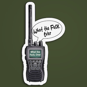 What the fuck, over sticker, geestelijke gezondheid vinyl sticker, angst stickers, introvert, sarcastisch sticker, grappige stickers, grappige vriend cadeau