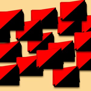 Lot de 15 mini autocollants anarchistes, syndicalisme anarchiste, antifasciste de la classe ouvrière, CNT-AIT, organiser, syndicat, syndicat des travailleurs, fierté de classe