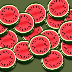 15 pack Palestina Watermeloen mini vinylstickers, Beëindig de bezetting, Vrij Palestina, Ik sta achter Palestina, Solidariteit met Palestina