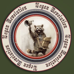 Autocollant révolution végétalienne, Autocollant végétalien, Végétalien contre toute exploitation, La militance végétalienne sauve des vies, Sauvez la planète devenez végétalien, Devenez végétalien