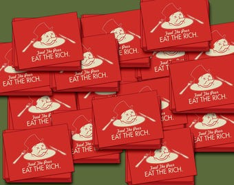 Eat the Rich, Feed the Poor Sticker Pack: Antifascist Vinyl Decals