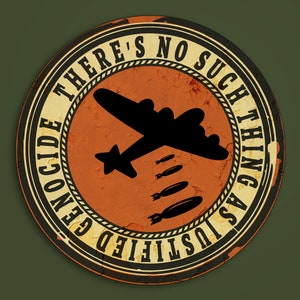 Er bestaat niet zoiets als gerechtvaardigde genocidestickers, vrij Palestina, Palestijnse vlag, Keffiyeh, verzet, genocide is geen gerechtigheid