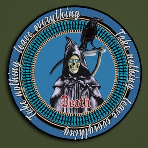 Take nothing leave everything Sticker, resistant vinyl stickers, Death, punk, anarchy, Life death, Capitalism ruins everything around me