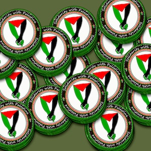 15 pack Solidariteit met Palestina mini vinylstickers, Beëindig de Bezettingsstickers Vrij Palestina Ik sta achter Palestina, Respecteer het Bestaan
