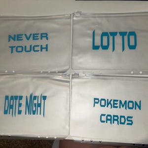 Envelopes transparentes A5 pré-etiquetados para guardar dinheiro