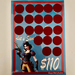 Snow White Scratch Off Savings Challenge
