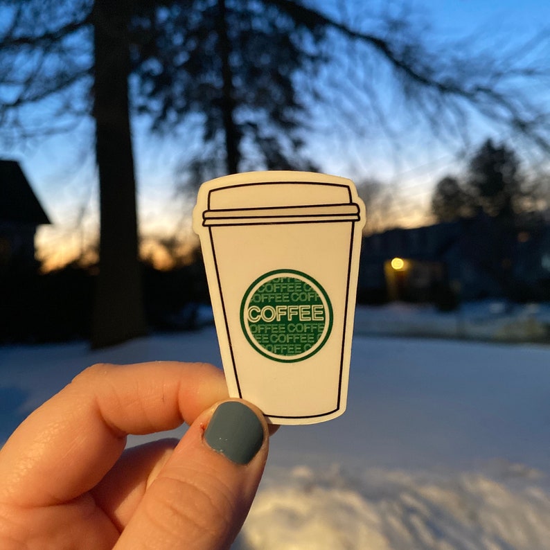 cute coffee waterproof sticker and decals for laptop and water bottles Coffee Stickers Pack I love coffee pack