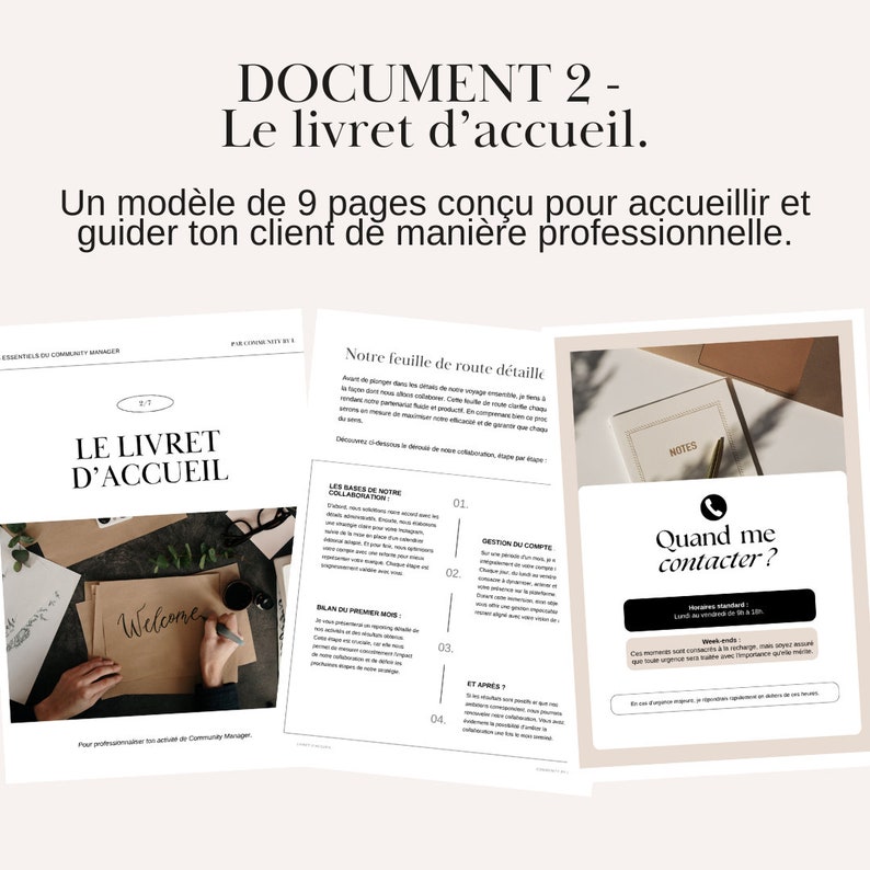 Les essentiels du Community Manager Pack de 7 documents 2 bonus pour améliorer ton process client et organisation. image 5