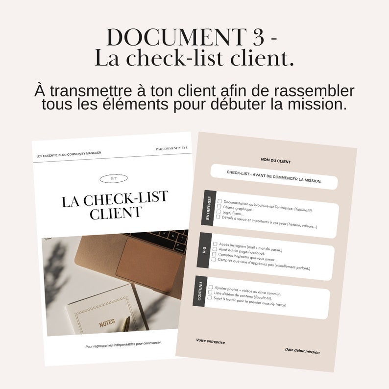 Les essentiels du Community Manager Pack de 7 documents 2 bonus pour améliorer ton process client et organisation. image 6