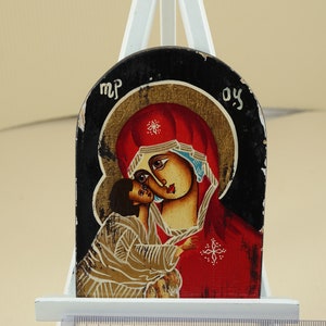 Russian Orthodox Icon - Blessed Mary Icon - Holly Mary Icon - Blessed Mary Icon - Mary Mother of God