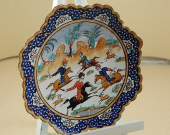 Vintage mini arabian plate east design without stand