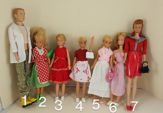 Fortære Spytte Stille og rolig Vintage Old Rare Mattel Dolls Barbie Friends Midge Kenchoose - Etsy