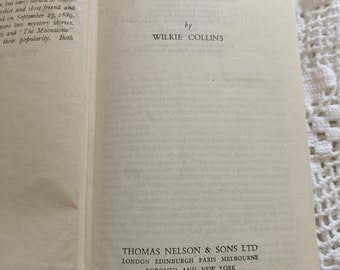 Vintage antique book The Woman in White by Collins published by Thomas Nelson&sons