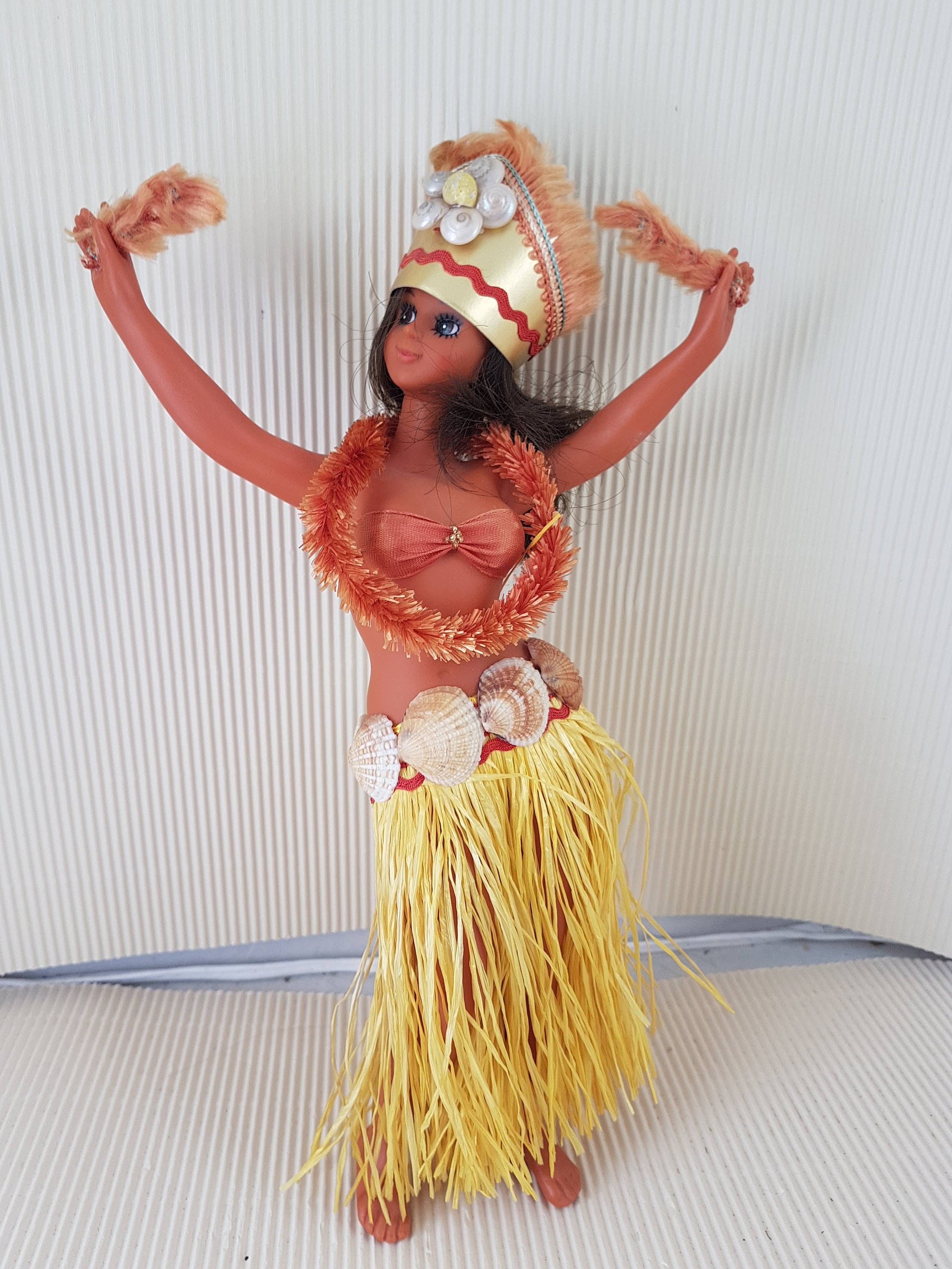 Vintage Very Rare Sexy Hawaiian Hula Girl Dancer Souvenir Doll picture