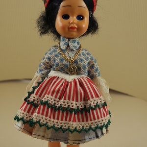 Vintage folklore ethnic plastic doll collectible