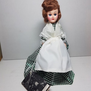 Vintage mini folklore ethnic plastic doll collectible girl wild west america