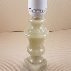 Vintage cute lamp base onyx marble mid century italian